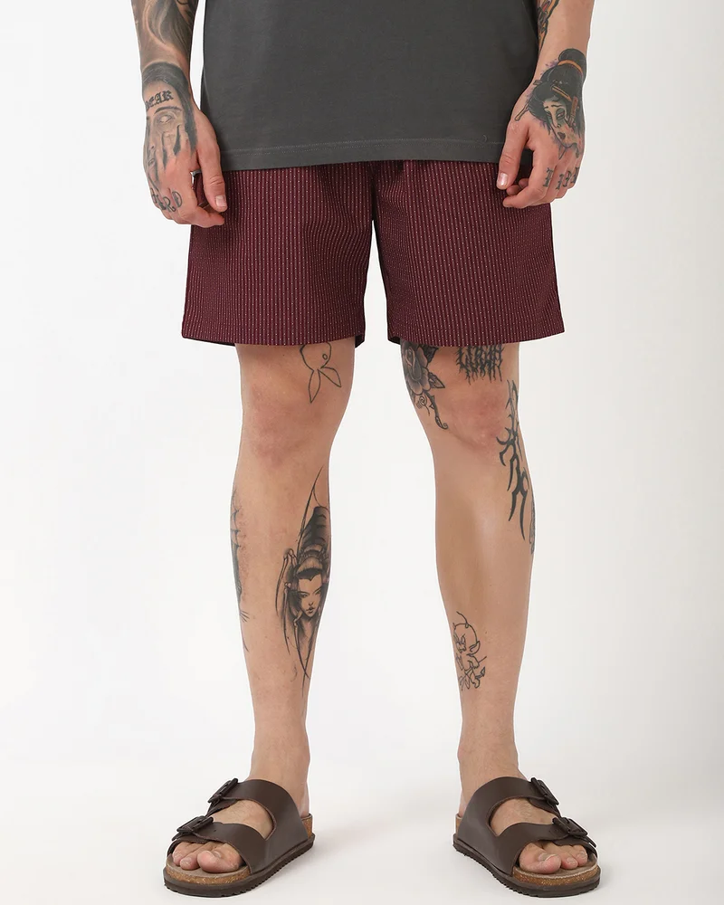 bewakoof Men's Red All Over Printed Boxers